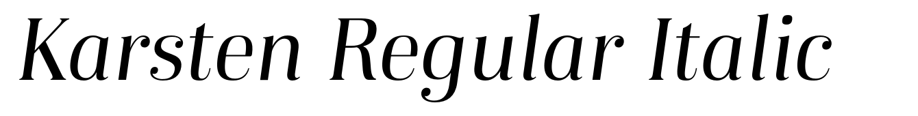 Karsten Regular Italic